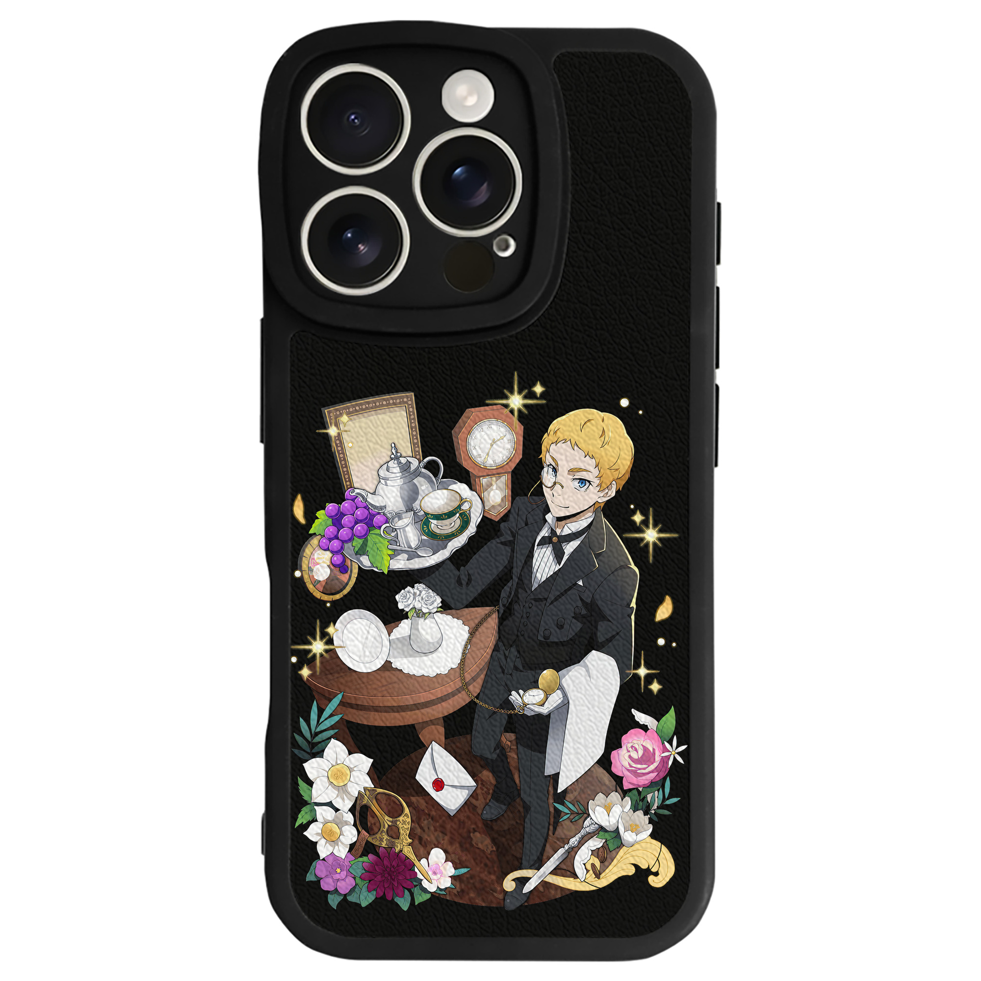 （画像用） 文豪ストレイドッグス Bungo Stray Dogs 【iPhone 16シリーズ対応】シリコンスマホケース（レザー調） 材質：シリコン